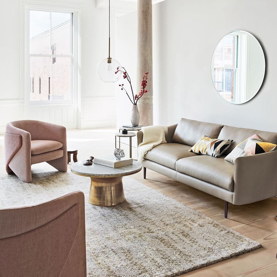 Marble-Topped Pedestal Coffee Table | west elm United Kingdom